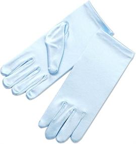 img 1 attached to 🧤 ZaZa Bridal Stretch 2BL Girls 8-12 Years, Girls' Accessories for Special Occasion Gloves