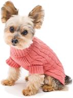 🐶 stinky g turtleneck dog sweater in millennium pink, size #08 - keeping your pup warm and stylish! logo