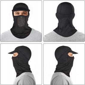 img 1 attached to UV Protection Balaclava Ski Mask For Men & Women - Windproof Full Face Neck Gaiter Bandana Scarf By COFIT