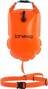 img 4 attached to 🏊 15L IDRYBAG Safety Swim Buoy Adult Tow Float - Ideal for Triathletes Training in Open Water. Inflatable Float buoy for Safe Swimming, Kayaking, Boating, Canoeing, Rafting, Surfing, Fishing, and Floating.