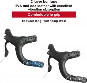 img 1 attached to GX-BARA Global Edition Bar Tape Handlebar Grip Wrap + 2 Rose Pattern Bar Plugs For Road & Mountain Biking
