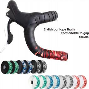img 3 attached to GX-BARA Global Edition Bar Tape Handlebar Grip Wrap + 2 Rose Pattern Bar Plugs For Road & Mountain Biking
