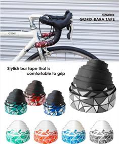 img 2 attached to GX-BARA Global Edition Bar Tape Handlebar Grip Wrap + 2 Rose Pattern Bar Plugs For Road & Mountain Biking