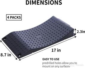 img 2 attached to Anti-Slip Tire Saver Ramps with Carry Bag - Prevent Flat Spots and Flat Tires, Perfect for Storage (Pack of 4, WH-300, Black)