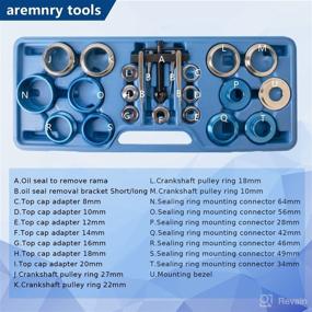 img 3 attached to 🔧 Mechanic's Essential: Aremenry Crank Bearing Camshaft Seal Remover and Installer Set - Complete Crank Seal and Crankshaft Seal Tool Kit