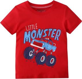 img 1 attached to 👕 MSSMART Summer Toddler Dinosaur Boys' Clothing - Tops, Tees & Shirts