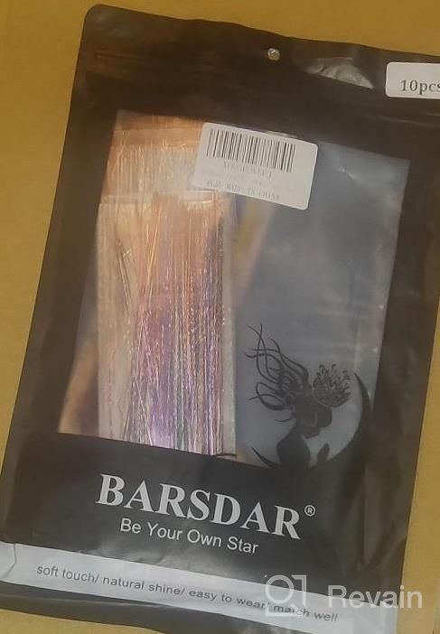 img 1 attached to BARSDAR Hair Tinsel Kit With Tool, 12 Colors 2400 Strands Shiny Tinsel Hair Extensions Fairy Glitter Sparkling Hair For Women Colorful Hair Highlights For Christmas Halloween Cosplay Party review by Yousef Dudley