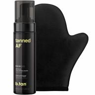 b.tan dark self tanner kit tanned af bundle - fast sunless tan, no fake tan smell, vegan & cruelty free logo