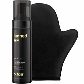 img 4 attached to Get a Dark, Natural-looking Tan with the b.tan Dark Self Tanning Kit - Tanned AF Bundle