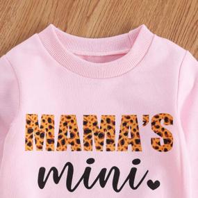 img 3 attached to 👕 Toddler Baby Girl Long Sleeve Shirts: Mama's Mini Pullover Sweatshirt Tops for Fall Outfits - Casual Clothes