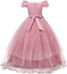 img 3 attached to TTYAOVO Applique Wedding Birthday Princess Girls' Clothing : Dresses