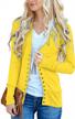 women's long sleeve knit cardigan with v-neck and snaps button down logo