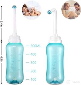 img 2 attached to 🚼 Postpartum Peri Bottle Essentials with Baby Care, Portable Bidet for Women, Mom and Baby, Travel Perineal Spray Squirt Bottle with 2 Nozzles