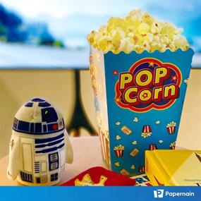 img 1 attached to 🍿 Convenient Pack of 50 Papernain Popcorn Disposable Buckets - Perfect for Movie Nights and Events