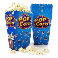 🍿 convenient pack of 50 papernain popcorn disposable buckets - perfect for movie nights and events logo