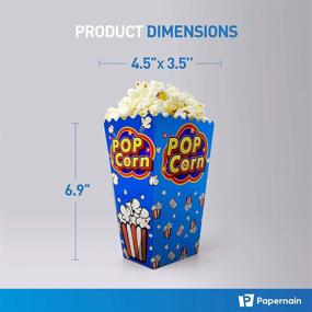 img 2 attached to 🍿 Convenient Pack of 50 Papernain Popcorn Disposable Buckets - Perfect for Movie Nights and Events