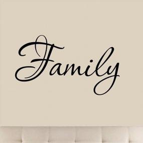 img 2 attached to Add Inspiration To Your Home With Family Wall Quote Decals Stickers!
