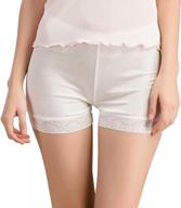 silk lace slip shorts for women - mid thigh stretchy undershorts perfect for wearing under dresses and leggings, by zylioo logo