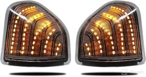 img 4 attached to 🔆 Clear Lens Dynamic Sequential LED Side Mirror Lamps for Do dge Ram 1500-5500 (2010-2018)