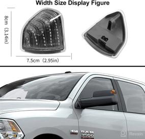 img 3 attached to 🔆 Clear Lens Dynamic Sequential LED Side Mirror Lamps for Do dge Ram 1500-5500 (2010-2018)