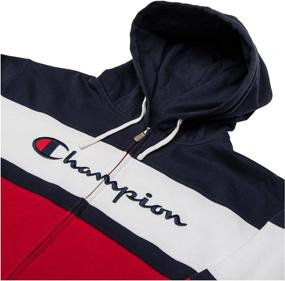 img 3 attached to Champion Color Block Hoodie Heather Men's Clothing good for Active