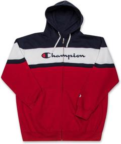 img 4 attached to Champion Color Block Hoodie Heather Men's Clothing good for Active