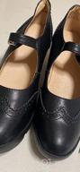 картинка 1 прикреплена к отзыву Классические кожаные оксфорды Мэри Джейн с платформой, средний каблук и квадратный носок для женских туфель DADAWEN от John Shorter