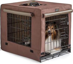 img 4 attached to 🐶 Donoro Dog Crates Kit: Indoor Double Door Dog Kennels for Small Size Dogs with Crate Cover – Ideal for Puppies, Cats, and Collapsible Metal Contour Design