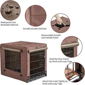 img 1 attached to 🐶 Donoro Dog Crates Kit: Indoor Double Door Dog Kennels for Small Size Dogs with Crate Cover – Ideal for Puppies, Cats, and Collapsible Metal Contour Design