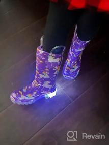 img 3 attached to 🦖 Waterproof Dinosaur Boys' Boots by Western Chief with Light-Up Feature