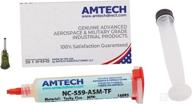 10g syringe kit of amtech nc-559-asm-tf industrial tacky flux with uv-tracer – clean-free universal formula logo