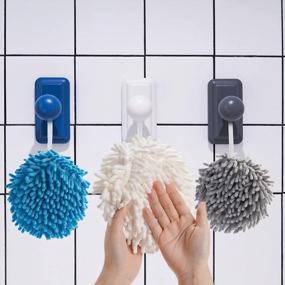 img 2 attached to Get Quick-Drying Softness With CHIOUPA Chenille Hand Towels- 3 Pack!