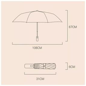 img 4 attached to Зонт Mi Zuodu Smart с фонариком (Черный)