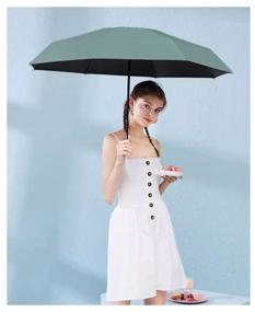 img 3 attached to Зонт женский, мужской, складной Xiaomi Zuodu Fashionable Umbrella Dark Green