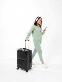 img 2 attached to Чемодан на колесах FEELWAY, PP LUGGAGE черный, размер S