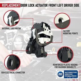 img 1 attached to 🚪 Front Left Door Lock Actuator Motor - Compatible with Toyota 4Runner, Camry, Tundra - Lexus ES350, GS350, LS460, RX450h - Scion tC, xB, xD - Replaces OEM part numbers: 69040-06180, 69040-0C050