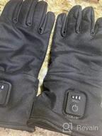 img 1 attached to Rechargeable Heated Glove Liners For Women Men - Perfect For Work, Skiing, Fishing & Hunting! review by Chris Reddick