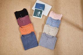 img 1 attached to Men'S Henley Shirts - Casual Long And Short Sleeve Henley T-Shirts In Regular Fit, Lightweight Button Tops By Yacooh