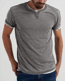 img 3 attached to Men'S Henley Shirts - Casual Long And Short Sleeve Henley T-Shirts In Regular Fit, Lightweight Button Tops By Yacooh