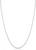 women's sterling silver or yellow gold over sterling silver cable chain necklace - 1.2 mm, 1.6 mm & 2.1 mm sizes! логотип