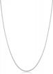 women's sterling silver or yellow gold over sterling silver cable chain necklace - 1.2 mm, 1.6 mm & 2.1 mm sizes! logo
