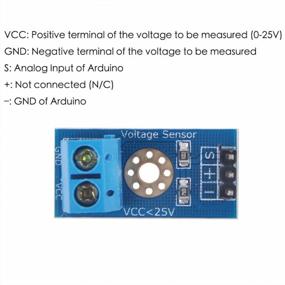 img 2 attached to Stemedu DC 0-25V Voltage Detection Sensor Voltage Terminal Measurement Module Up To 25V, Test Electronic Bricks For Robot For Arduino Raspberry Pi (Pack Of 5Pcs)