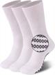 anti-slip diabetic yoga socks with grippers for home & hospital - 3 pairs white for women & men logo