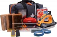complete ski and snowboard tuning kit: includes iron, wax, edge tools, and base repair - racewax elite logo