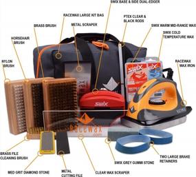 img 3 attached to Complete Ski And Snowboard Tuning Kit: Includes Iron, Wax, Edge Tools, And Base Repair - RaceWax Elite
