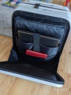 картинка 1 прикреплена к отзыву 20" PC Hard Case Suitcase Spinner Wheels TSA Lock Laptop Pocket Business Travel Rolling Luggage Grayish White от Curtis Castillo