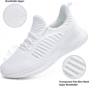 img 3 attached to Women'S Tennis Shoes: Memory Foam, Lightweight & Breathable For Running, Gym Workouts & More!