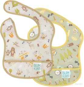 img 4 attached to Bumkins Starter Bib 2-Pack - Waterproof Fabric for Infants and Babies 3-9 Months – Camp Friends & Camp Gear