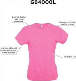 img 3 attached to Get Your Soft & Cozy Gildan Women'S Cotton T-Shirts - Pack Of 2 (Style G64000L)