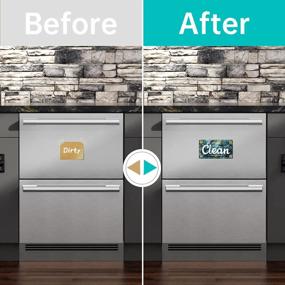 img 1 attached to Dirty Clean Dishwasher Magnet: Kitchen Organization & Storage Necessity!